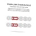 Gatuida 10pcs Heavy Duty Roller Chain Connecting Links Premium Chain Joint Buckle for Transmission High Reliability and Stability for Bikes Atvs and Industrial Machinery