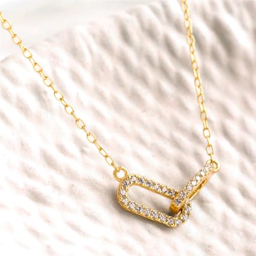 Image of Yellow Chimes Necklace for Women and Girls Fashion Golden Necklace for Women Western | Gold Plated Square Shaped Pendant Chain Necklace for Girls | Birthday Gift for Girls & Women