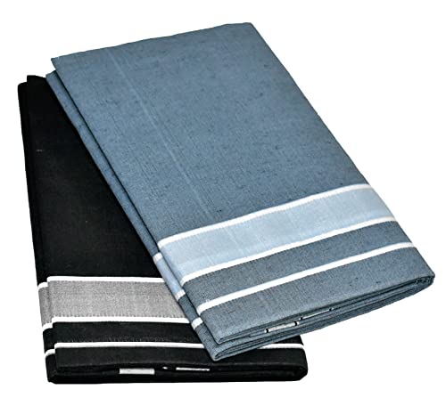 Image of TUNI MANI Men's Cotton Dhoti /Kerala Style Dhoti, 2.0meter (Pack of 2)