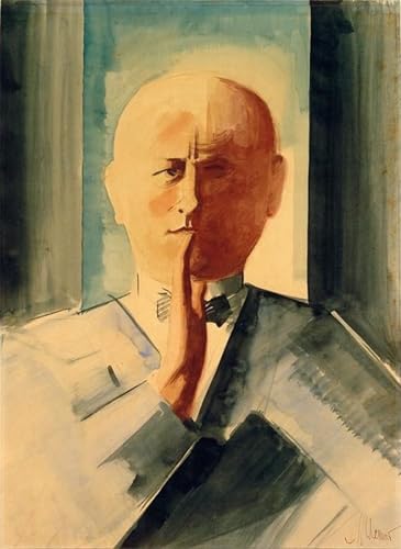 Pintura autorretrato Oskar Schlemmer cuadro para vestir paredes vacías