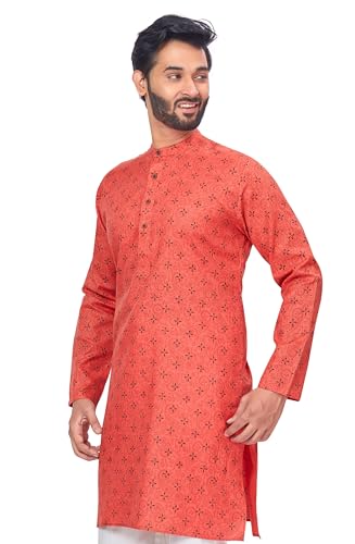 Image of Studio Shringaar Men's Cotton Relaxed Fit Straight Kurta