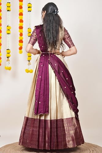 Image of Fabcartz Tranding South Indian Pattu Lehenga Choli For Women