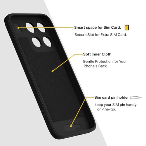 Image of Back Cover | MagFit Ring Design (Non-Magnetic) | Shockproof Case | Anti-Slip Grip | Raised Camera Edges | Slim Protective Case for Motorola Moto Edge 70 Fusion 5G (Matte Black)