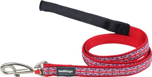 Red Dingo Laisse à motif pour chien Rouge/blanc/bleu Taille M 20 mm x 1,2 m