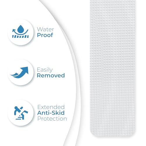 Anti Slip Shower Stickers 24 PCS, Invisible Non-Slip Shower Strips for Adults, Premium Adhesive Bath Tub Stickers (Clear) - Image 5