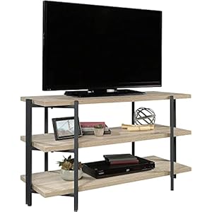 STAR WORK Metal Easy Assembly 3-Tier Corner Tv Stand Entertainment Center Table Living Room With Storage | 44 X 18 X 24 Inches (Lxwxh) (T.V Unit)