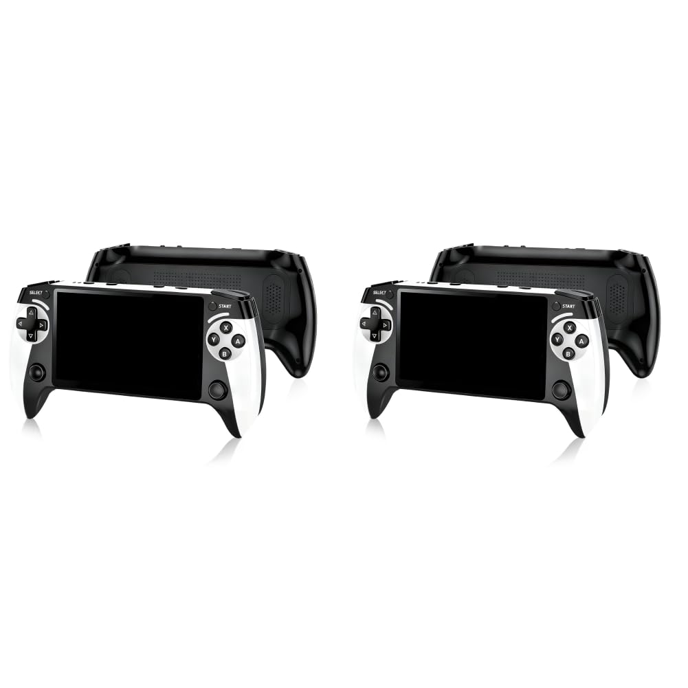 2 set di console per videogiochi retrò, supporta oltre 20000 giochi classici, console di gioco portatile, schermo da 5,5 pollici, lettore per videogiochi retrò per bambini e adulti, si collega alla TV