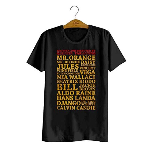 Camiseta Tarantino Personagen Studio Geek Adulto Unissex Preto 2G