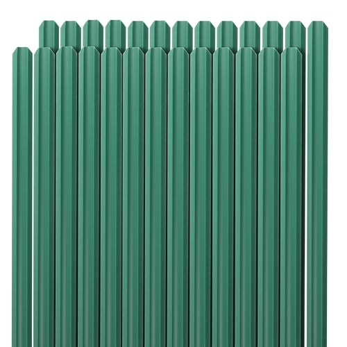 Quest Sichtschutzstreifen PVC – Zaun Lamellen für Maschendrahtzaun 50–60 mm – UV-beständig & wetterfest – Sichtschutz Gartenzaun – ohne Clips montierbar (150 cm, Grün)