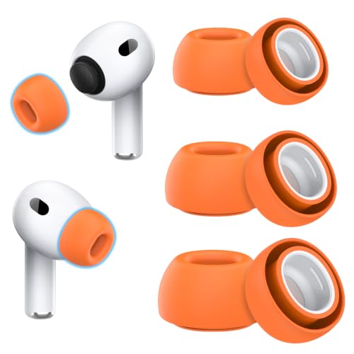 Image of Ear Tips Replacement for AirPod Pro 3 (3 Pairs,S /M /L,Orange)