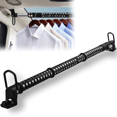 Car Clothes Hanger Bar, Heavy Duty Clothes Rack for Car Telescopic 34-54