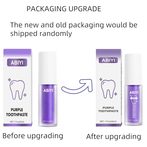 Purple Teeth Whitening Toothpaste, Whitening Zahnpasta, Zahnfleckenentfernung, Lila Zahnpasta für Zahnaufhellung,Eine Schonende Pflege Des Zahnfleisches (1, Original)