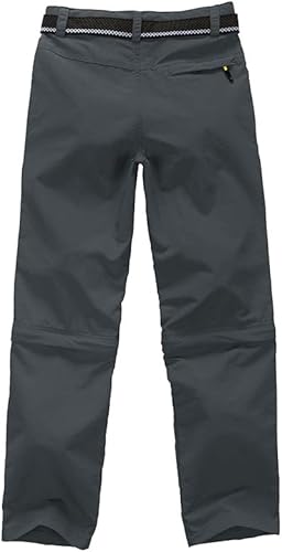Miniatura 2 de Pantalones cargo para niños, senderismo, secado rápido, ligeros, convertibles, para jóvenes, impermeables, para exteriores, camping, pesca,