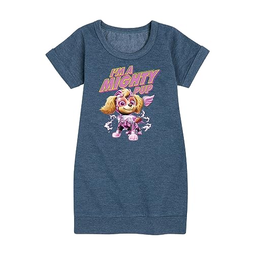 HYBRID APPAREL - Paw Patrol The Movie - I'm A Mighty Pup - Toddler & Youth Girls Fleece Dress