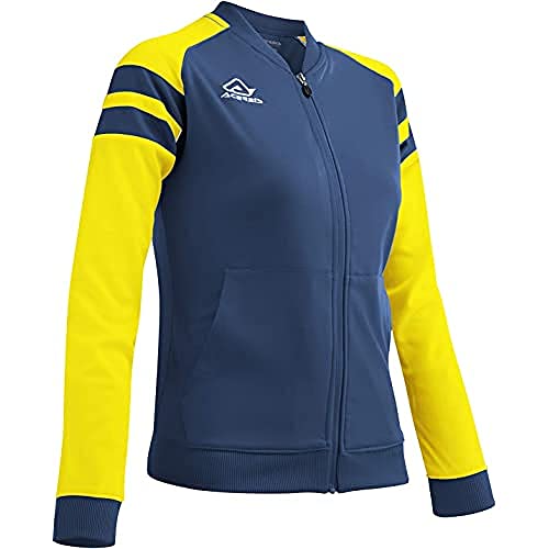 Veste Acerbis coupe-vent femme XS bleu et jaune haute visibilité