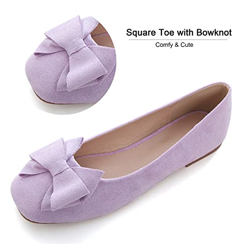 Image of Dear Time Women's Flats Shoes Bowknot Dressy Ballets Loafers Wedding Business Casual Walking Shoes