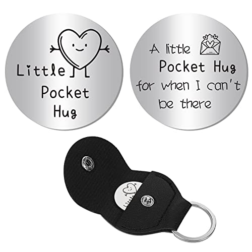 CREATCABIN Little Pocket Hug Token Long Distance Relationship Gift Inspiration Double Face Coin...