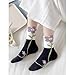 OTAODKA Cute Cotton Socks for Women and Girls, Athletics Socks Novelty Ankle Sock (US, Numeric, 5, 8, Regular, Regular, 5 Pack Tulip)