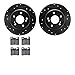 Dynamic Friction Company Rear Brake Rotors-Drilled and Slotted-Black with 5000 Euro Ceramic Brake Pads 8602-63014