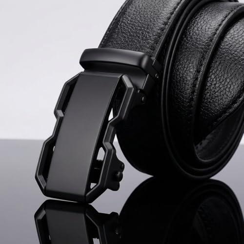 Image of WildHorn Men's Genuine Leather Belt for Men| Premium Auto-Lock Buckle | Adjustable up to 48 inch | Formal & Casual Wear | Micro-Adjust Fit | Stylish Gift Box Included