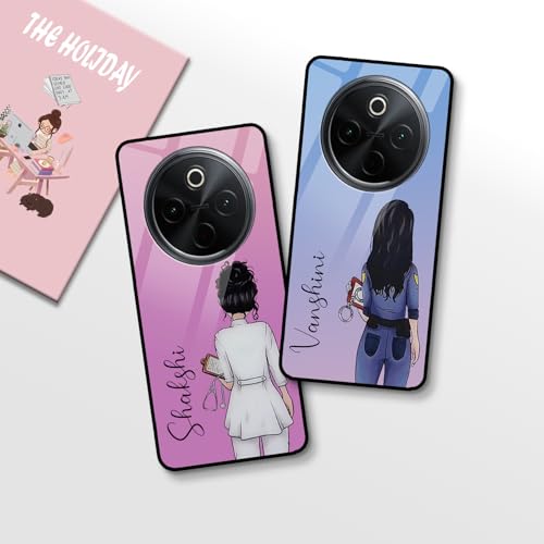 Image of COLORflow Back Cover Compatible with Vivo T4 5G / Y300 Pro 5G / iQOO Z10 5G | Professional Girl Color Customized | Shockproof TPU Bumper with Camera Protection Back Cover
