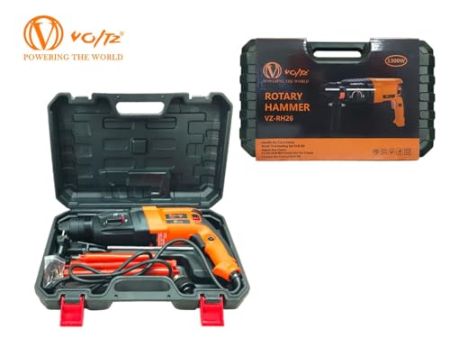 Image of VOLTZ VZ-RH26 Rotary Hammer with 3 Modes, 1300W, Copper Armature, SDS Plus Chuck :26 mm, 950 RPM, Impact Energy 3J with Vibration Control Selector with Forward /Reverse Switch