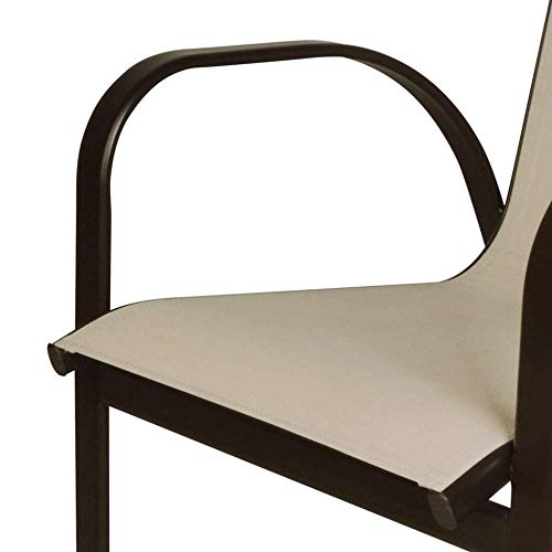 Cadeira de Jardim Sauípe Marrom e Bege