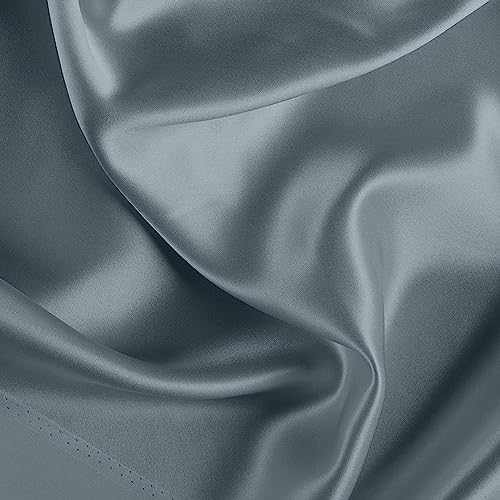 Image of Linenweves Bamboo Sheet Set 4 Pc 100% Organic, Natural, Softest, 400 Thread Count Cooling Like Silk (Full, Light Grey)