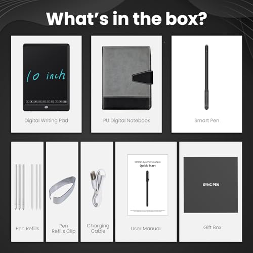 NEWYES SyncPen 3.0 Digital Note-taking Set | Paper-to-Screen Solution, Smart-Pen + A5 Notebook + Reusable LCD Notepad, Auto Real-time Sync, Playback, Ideal for School Office Meeting Art - Image 6