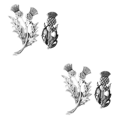 Boucles d'oreilles de cerceaux de Chardon en relief ciselé main