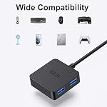 USB 3.0 Le centre, ICZI Ultra Mince 4-Port USB Splitter de données avec 4ft Câble long pour ordinateur portable