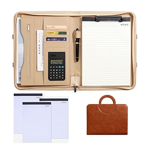 Folder avec fermeture éclair idéal pour prendre des notes en réunion de bureau - 2