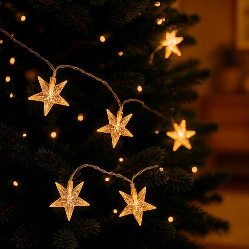 Ideen mit Herz | LED-Lichterkette Sterne | Weihnachten | Winter |...