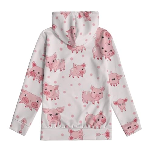 Sweat à capuche cochon chaud et ajustable pour affronter le vent - 5