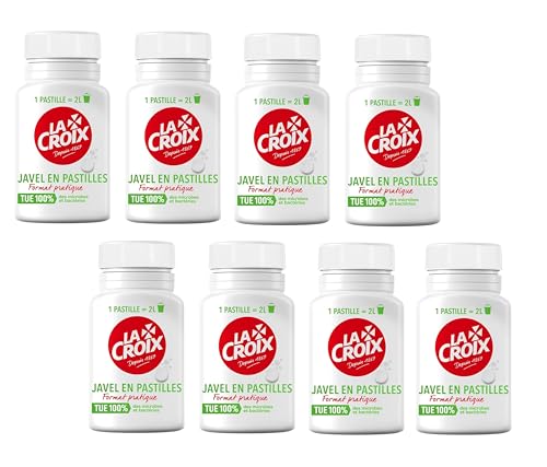 Pastilles de Javel La Croix formule effervescente active lot de 8 boîtes