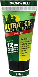Ultrathon Insect Repellent Lotion, 34% Deet, Repels Mosquitos that May Carry Viruses and Deer Ticks that May Carry Lyme Disease, 2 oz.