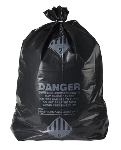 Ultrasac 33 Gallon 6 MIL Large Black Heavy Duty Garbage Bags - 30 x 40 - Pack of 32 - For Contractor Industrial Healthcare & Municipal
