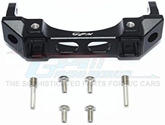 GPM For Traxxas TRX-4 Trail Defender Crawler Upgrade Parts Aluminum Front Bumper Mount - 1Pc Set Black