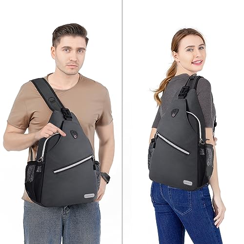 Mosiso MO-CHEST-SLINGBAG-L-SGRAY Rope Sling Backpack (Up To 13 Inch), Multipurpose Crossbody Chest One Shoulder Outdoor Travel Hiking Daypack thumb #4