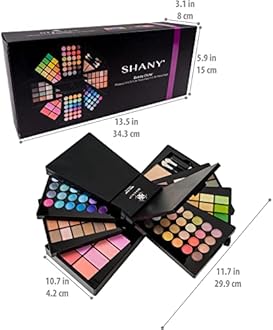 The SHANY Beauty Cliche Makeup Set - All-in-One Makeup Palette with Eyeshadows, Face Powders, and Blushes