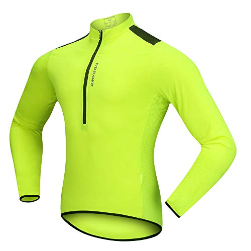 Maillot vélo VTT respirant avec demi-zip pour l'équitation d'automne