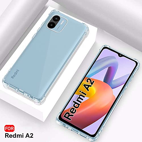 Image of TheGiftKart Crystal Clear Back Cover Case for Mi Redmi A1 / A2 | Shockproof Soft TPU Case | Cushioned Edges for Ultimate Protection Back Cover Case (TPU, Transparent)