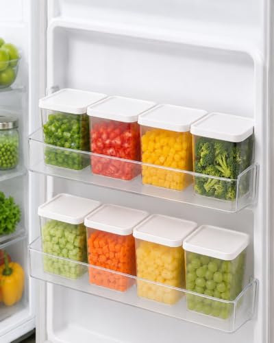 Image of Krevo Multipurpose Storage Containers, 200ml Airtight, BPA Free - Pack of 8