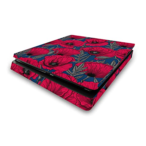 Skin PS4 Slim Katerina Kirilova Jardin de Pavot de Nuit Autocollant Console Sony PlayStation 4