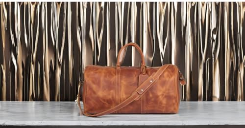 Genuine Leather Weekender Duffle Bag | Large Travel Tote for Men & Women | Stylish, Durable & Spacious Overnight Bag4