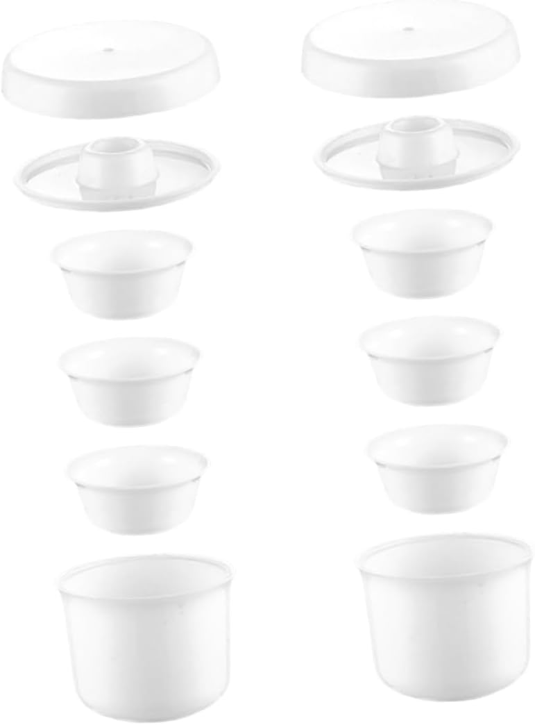 2Sets Portable Disposable Tea for Outdoor Use Plastic Tea Cups and Kettle with Tray for Camping Picnics and Travel Tea Brewing