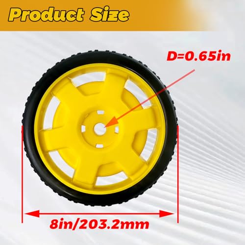 WOTIAN 8-inch 40065 Wheel Kit Compatible with Champion 4800-4800watt Generators with Never Flat Tires and Folding Handle 122.200700.01 by WOTIAN - Used condition - Image 3