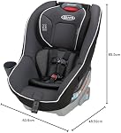 Siège auto convertible Graco Contender 65, 2-en-1 orienté vers l'avant et vers l'arrière, 2,2-30 kg (5-65 lb), Binx