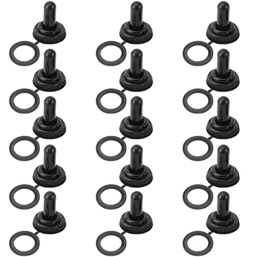 Protecteurs caoutchouc pour interrupteur à bascule, 12 mm, lot 15