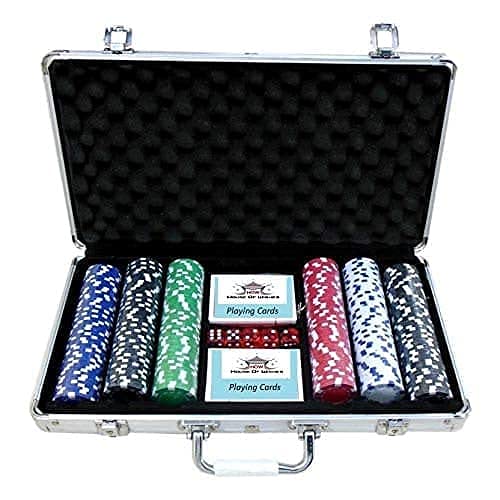 Toys House� Game of 300 Chips-Poker Set (Aluminium CASE Safe Pack)